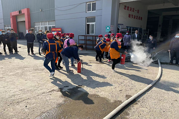 Fire Drill at Reheatek Factory in March